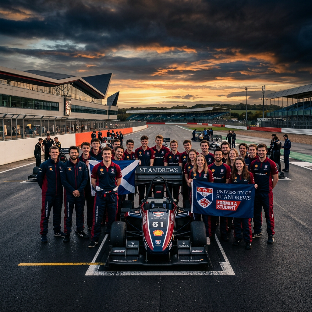 St Andrews Racing team at Silverstone